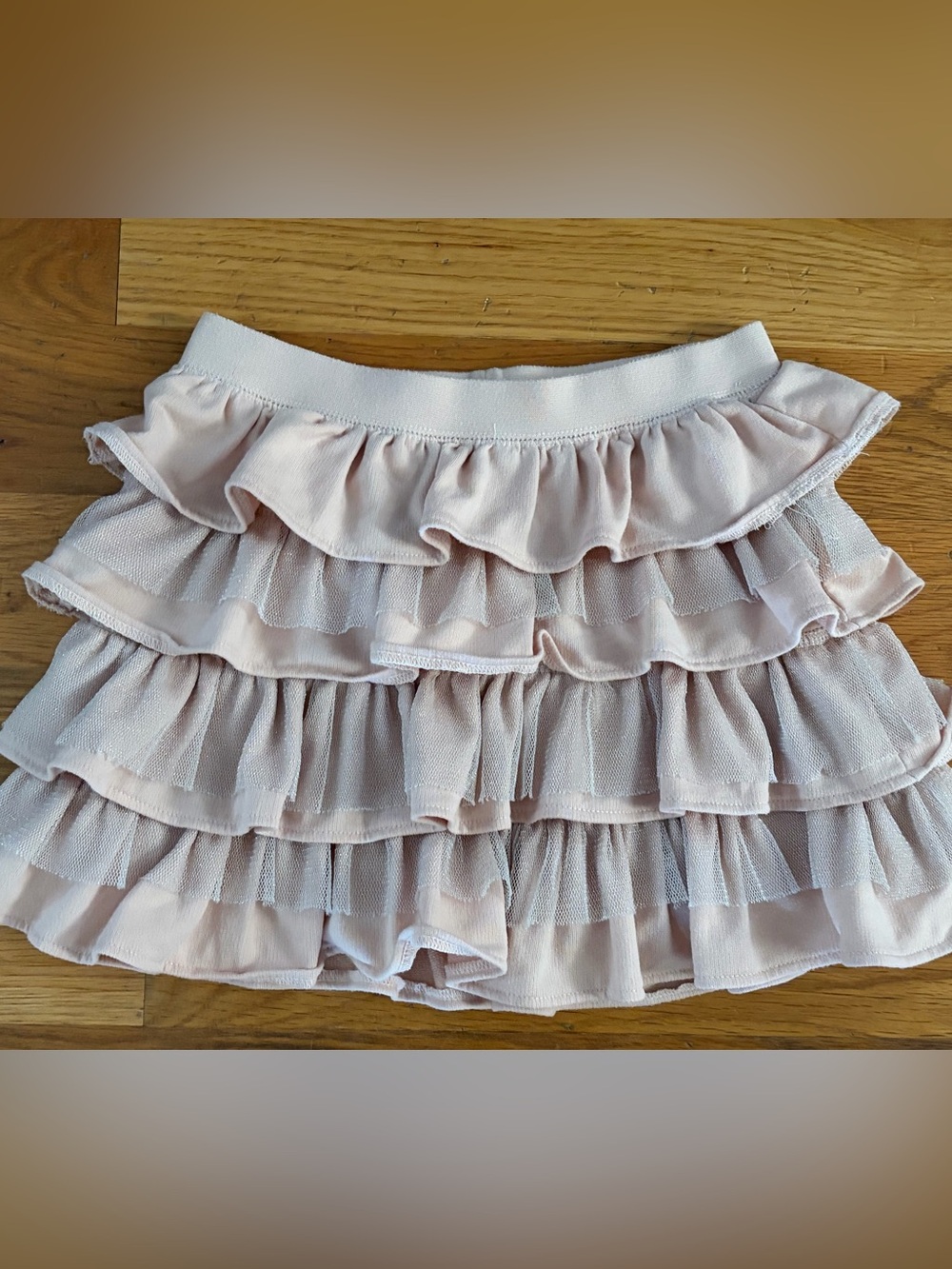 GAP Pink Layered Ruffle Skirt